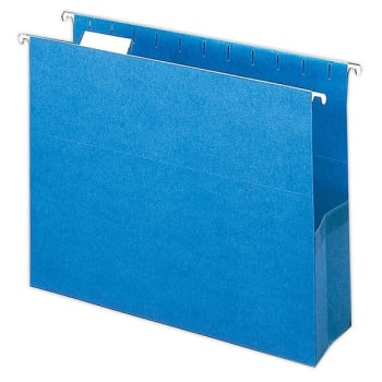Image for SMEAD® Sky Blue Hanging File Pocket With 1/5 Cut Adjustable Tab, Package Of 25 from HD Supply