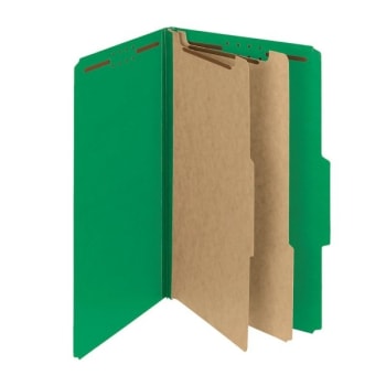 Image for Smead® Green Legal Size Pressboard Folder With Fastener, Package Of 10 from HD Supply