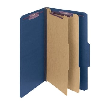 Image for SMEAD® Dark Blue Legal Size Pressboard Folder With Fastener, Package Of 10 from HD Supply
