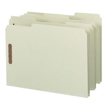 Image for SMEAD® Gray/Green 1" Letter Size Pressboard Fastener Folder, Package Of 25 from HD Supply