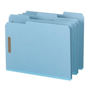 Image for SMEAD® Blue 1" Expansion Letter Size Pressboard Fastener Folder, Package Of 25 from HD Supply