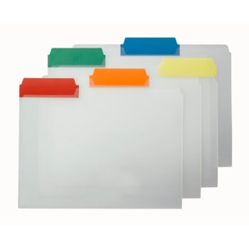 Image for SMEAD® Assorted Colors 1/3 Cut Poly File Folder With Color Tab, Package Of 25 from HD Supply