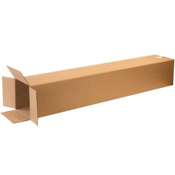 Box Partners Tall Corrugated Boxes 8"X8"X48" Kraft Package Of 20