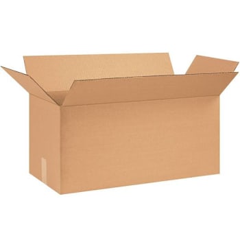 Box Partners Long Corrugated Boxes 26"X12"X12" Kraft Package Of 20