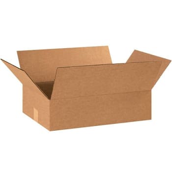 Box Partners Flat Corrugated Boxes 18"X13"X5" Kraft Package Of 25
