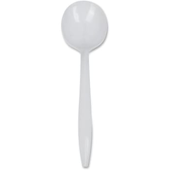 Image for Genuine Joe Medium-Weight Soup Spoon White Case Of 1000 from HD Supply