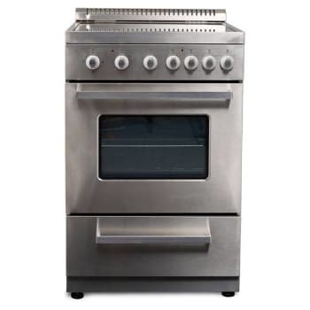 Image for Premium Levella 24" Electric Smooth-Top Range With Air Fry- Stainless Steel Model Pre2428gs from HD Supply