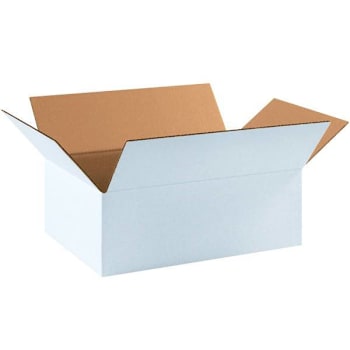 Image for Box Partners Corrugated Boxes 17 1/4"X11 1/4"X6" White Package Of 25 from HD Supply