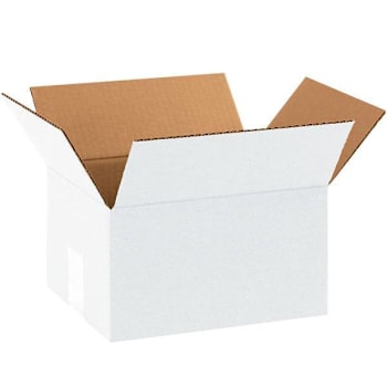 Box Partners Corrugated Boxes 10"X8"X6" White Package Of 25