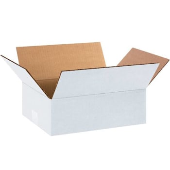 Image for Box Partners Corrugated Boxes 12"X9"X4" White Package Of 25 from HD Supply