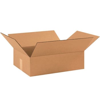 Box Partners Flat Corrugated Boxes 17"X13"X5" Kraft Package Of 25