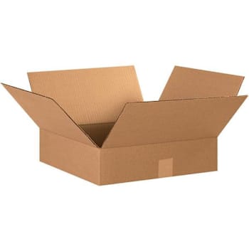 Image for Box Partners Flat Corrugated Boxes 15"X15"X4" Kraft Package Of 25 from HD Supply