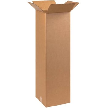 Image for Box Partners Tall Corrugated Boxes 10"X10"X30" Kraft Package Of 25 from HD Supply