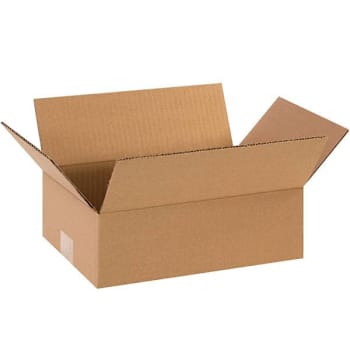 Image for Box Partners Flat Corrugated Boxes 12"X8"X4" Kraft Package Of 25 from HD Supply