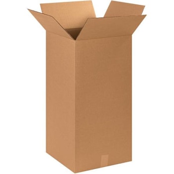 Image for Box Partners Tall Corrugated Boxes 15"X15"X30" Kraft Package Of 15 from HD Supply