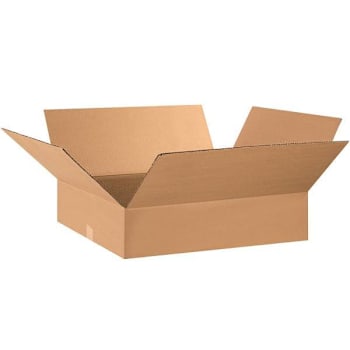 Image for Box Partners Flat Corrugated Boxes 28"X17"X5" Kraft Package Of 15 from HD Supply