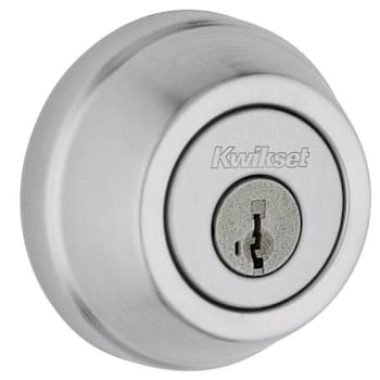 Image for Kwikset Gatelatch Satin Chrome Double Cylinder Deadbolt With Smartkey Security from HD Supply
