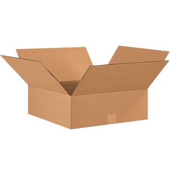 Image for Box Partners Flat Corrugated Boxes 17"X17"X6" Kraft Package Of 20 from HD Supply