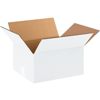 Image for Box Partners Corrugated Boxes 12"X10"X6" White Package Of 25 from HD Supply
