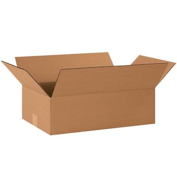 Image for Box Partners Flat Corrugated Boxes 20"X12"X6" Kraft Package Of 25 from HD Supply