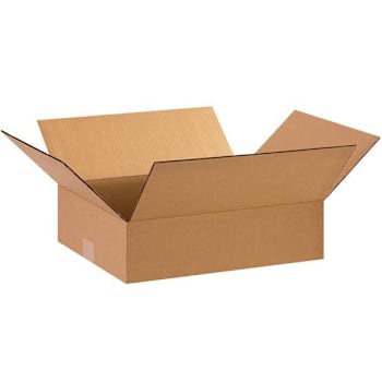 Image for Box Partners Flat Corrugated Boxes 15"X12"X4" Kraft Package Of 25 from HD Supply