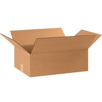 Image for Box Partners Flat Corrugated Boxes 17 1/4"X11 1/4"X5" Kraft Package Of 25 from HD Supply