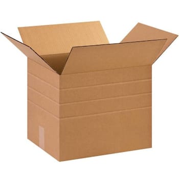 Box Partners Multi-Depth Corrugated Boxes 15"X12"X12" Kraft Package Of 25