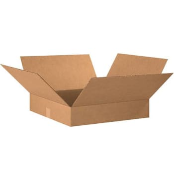 Image for Box Partners Flat Corrugated Boxes 20"X20"X4" Kraft Package Of 10 from HD Supply