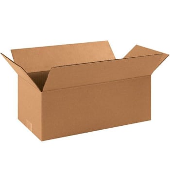 Box Partners Long Corrugated Boxes 16"X8"X6" Kraft Package Of 25