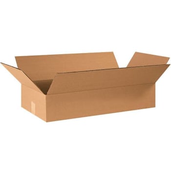 Image for Box Partners Flat Corrugated Boxes 24"X12"X4" Kraft Package Of 25 from HD Supply