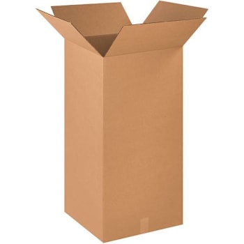 Box Partners Tall Corrugated Boxes 18"X18"X36" Kraft Package Of 10