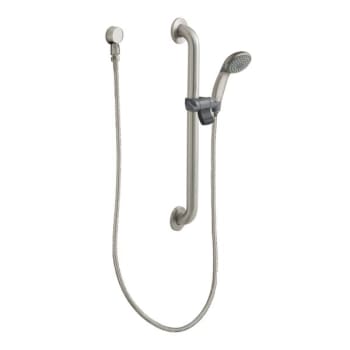 Image for Moen Commercial Classic Brushed Nickel 2.5gpm 24" Slide Bar/grab Bar Shower from HD Supply