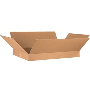 Image for Box Partners Flat Corrugated Boxes 36"X24"X4" Kraft Package Of 10 from HD Supply