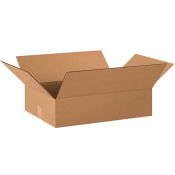 Image for Box Partners Flat Corrugated Boxes 20"X14"X4" Kraft Package Of 25 from HD Supply