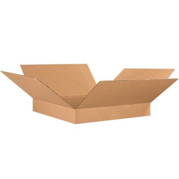 Image for Box Partners Flat Corrugated Boxes 26"X26"X4" Kraft Package Of 15 from HD Supply