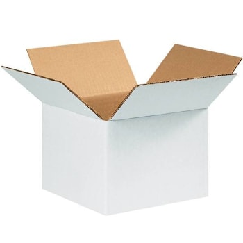 Image for Box Partners Corrugated Boxes 8"X8"X6" White Package Of 25 from HD Supply