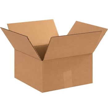 Image for Box Partners Flat Corrugated Boxes 12"X12"X6" Kraft Package Of 25 from HD Supply