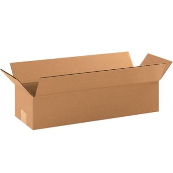 Box Partners Long Corrugated Boxes 18"X6"X4" Kraft Package Of 25