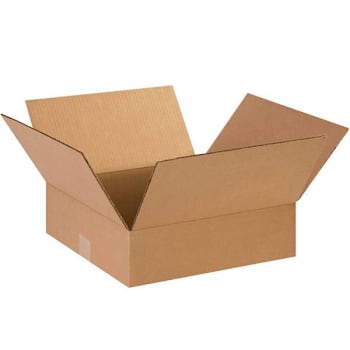 Image for Box Partners Flat Corrugated Boxes 14"X14"X4" Kraft Package Of 25 from HD Supply
