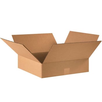Image for Box Partners Flat Corrugated Boxes 16"X16"X4" Kraft Package Of 25 from HD Supply