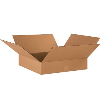 Image for Box Partners Flat Corrugated Boxes 17"X17"X4" Kraft Package Of 25 from HD Supply