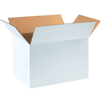 Box Partners Corrugated Boxes 18"X12"X12" White Package Of 25