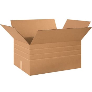 Box Partners Multi-Depth Corrugated Boxes 24"X18"X12" Kraft Package Of 10