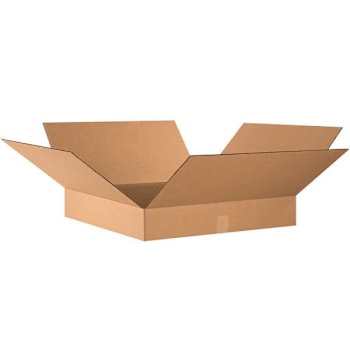 Image for Box Partners Flat Corrugated Boxes 24"X24"X4" Kraft Package Of 10 from HD Supply