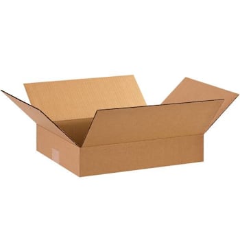 Image for Box Partners Flat Corrugated Boxes 15"X12"X3" Kraft Package Of 25 from HD Supply