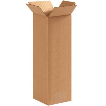 Box Partners Tall Corrugated Boxes 5"X5"X12" Kraft Package Of 25