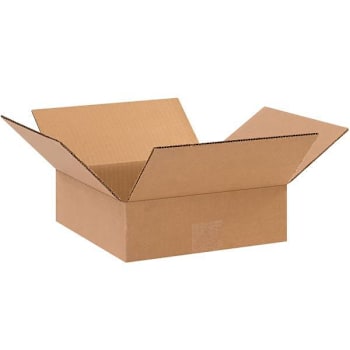 Image for Box Partners Flat Corrugated Boxes 10"X10"X3" Kraft Package Of 25 from HD Supply