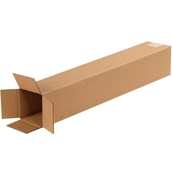 Image for Box Partners Tall Corrugated Boxes 4"X4"X24" Kraft Package Of 25 from HD Supply