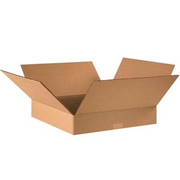 Image for Box Partners Flat Corrugated Boxes 16"X16"X3" Kraft Package Of 25 from HD Supply