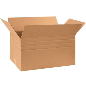 Box Partners Multi-Depth Corrugated Boxes 30"X17"X16" Kraft Package Of 15